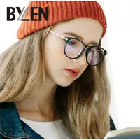 Женские стеклянные оправы, Ретро стиль, унисекс, для взрослых, очки для глаз, es оправы для мужчин, брендовые, оптические, прозрачные, стеклянные, Nerd, винтажные очки для близорукости - изображение