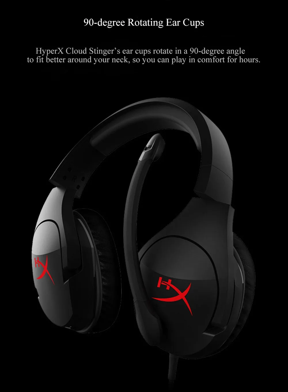 Kingston HyperX Cloud Stinger Auriculares Headphone Steelseries Gaming Headset with Microphone Mic For PC PS4 Xbox Mobile Device (3)