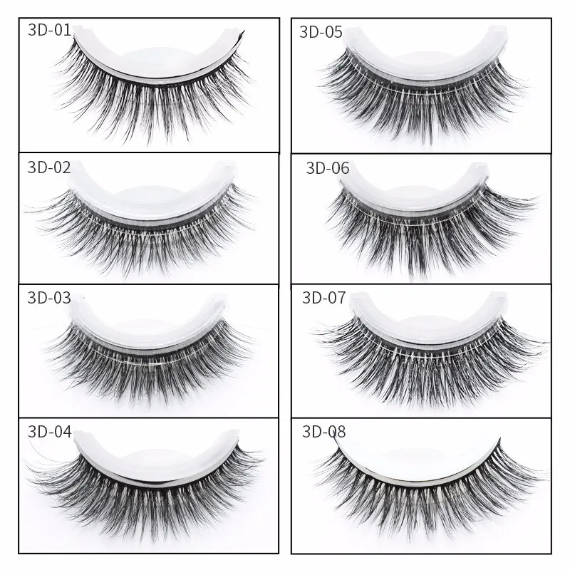 

2019 New Self-sticking 3D False Eyelashes Cross Thick False Eye Lashes Extension Makeup Fake Eyelashes Extension Tools