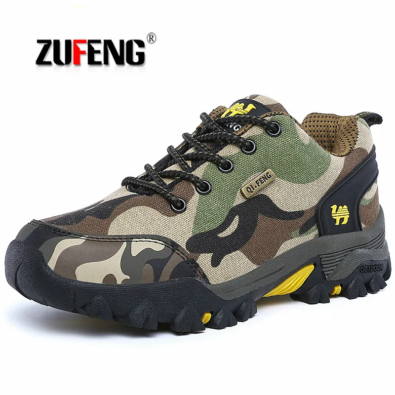 

2019 Men Hiking Shoes Outdoor Waterproof Trekking Sneakers Couples Autumn Winter Mountain Boots Women Camo Climbing Sports Shoes
