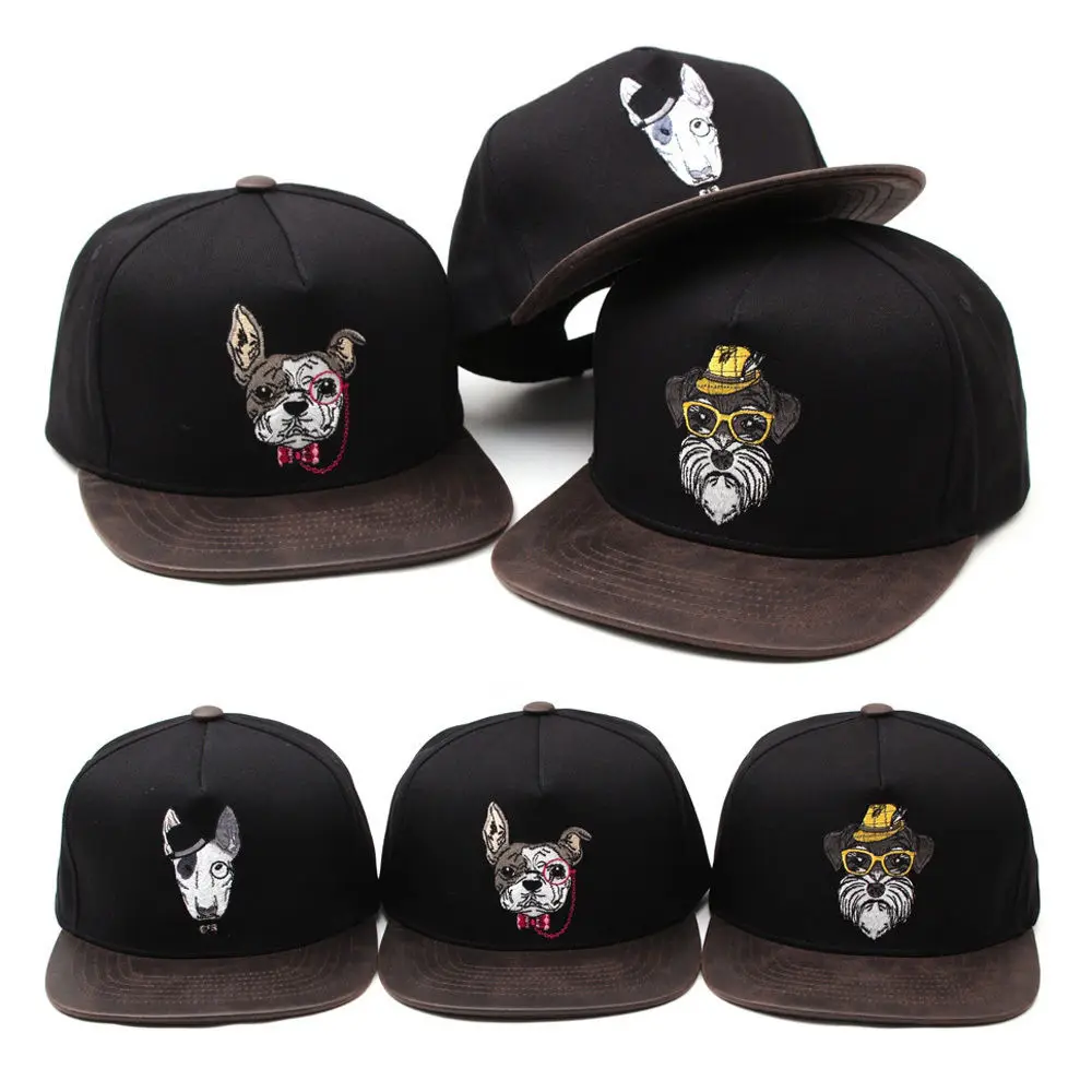 

Unisex Mens Womens Premier Dog Snapback Hip-hop Hats Baseball Cap Bullterrier