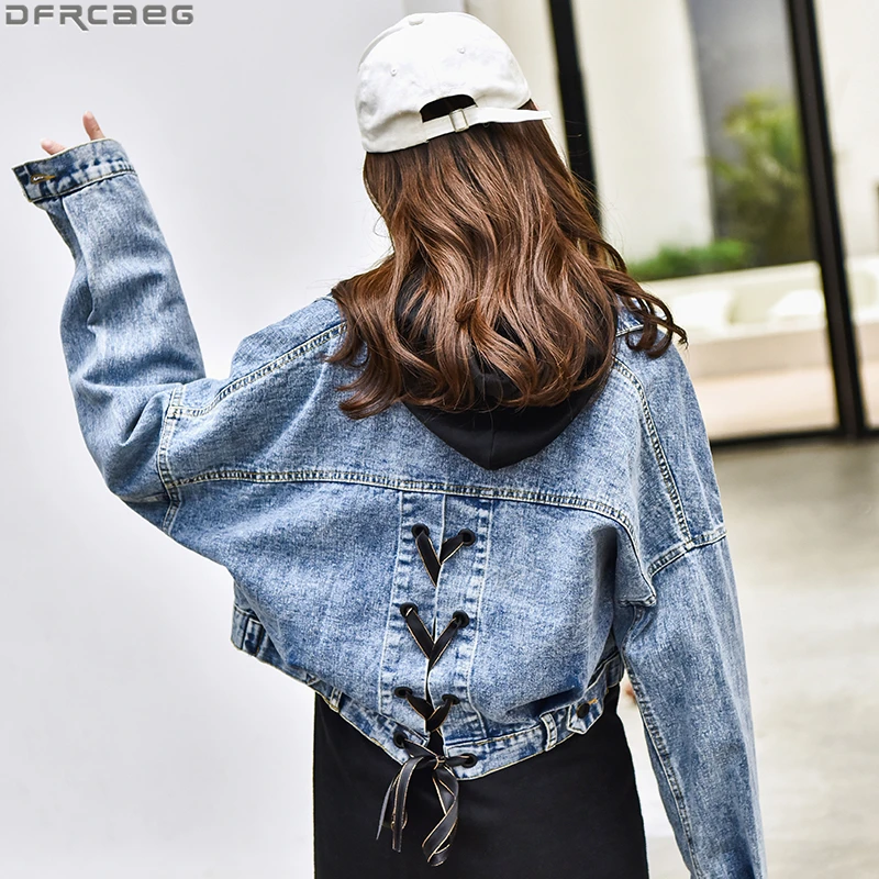 short black denim jacket