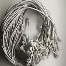 Водонепроницаемый провод удлинительного кабеля постоянного тока IP68 мужской женский 3pin провод расширения для постоянного тока 1 м водонепроницаемый разъем для Светодиодный Пиксельной полосы на открытом воздухе