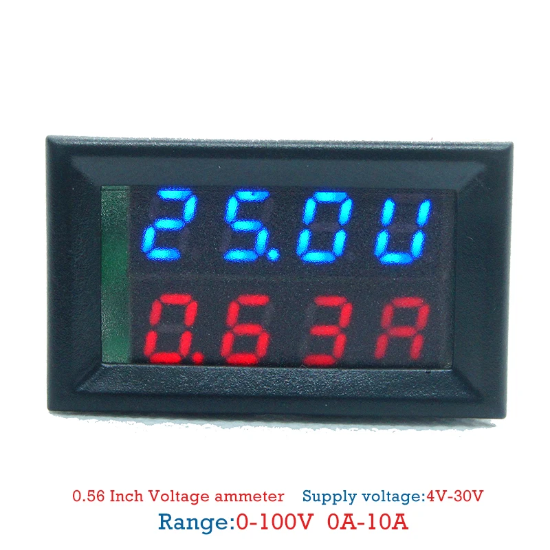 

0-100V 10A/20A DC Digita Double display Volt-ammeter Accuracy Class 0.1% Reverse connection protection