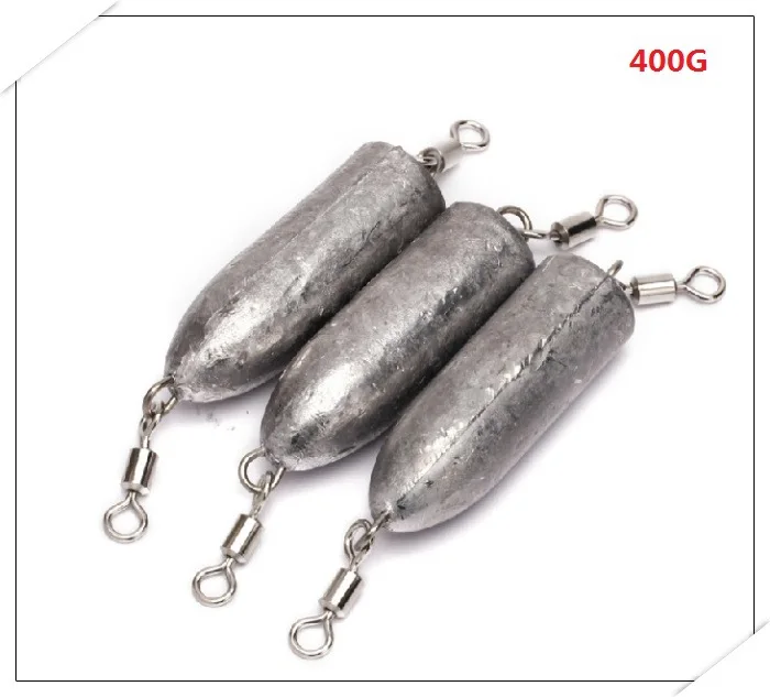 1pc Cheap price 400g bullet fishing lead sinkers promotional fishing weightin Fishing Tackle