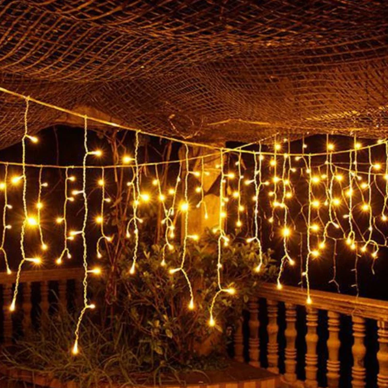 Multi color 5M 96SMD Snowflake LED ice bar lamp String Curtain Lights Holiday Xmas Wedding Decor Multi color 5M 96SMD Snowflake LED ice bar lamp String Curtain Lights Holiday Xmas Wedding Decor