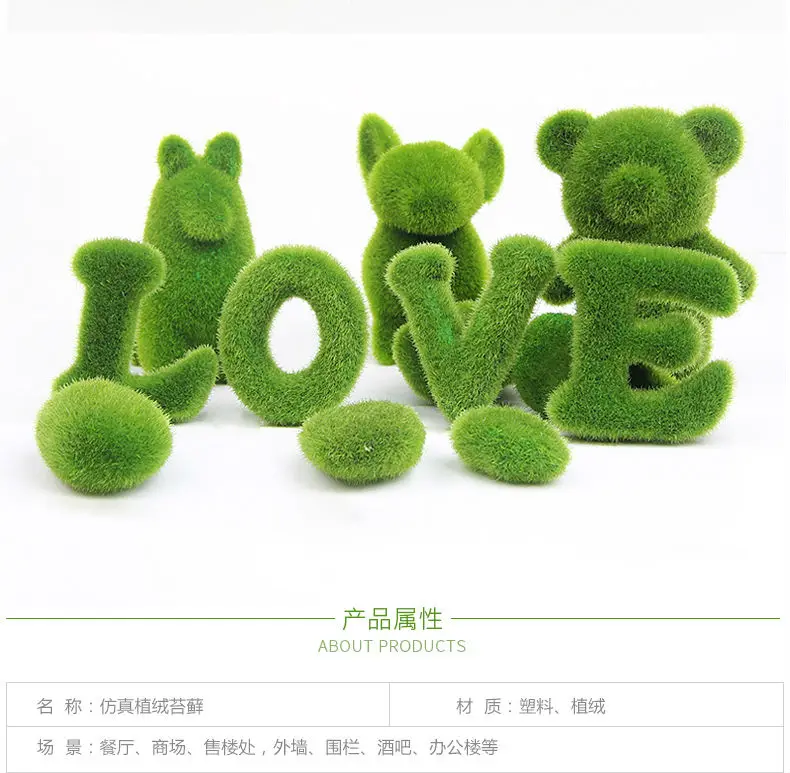 Lahan Rumput Kreatif Kerajinan Dekorasi Hewan Kelinci Anjing