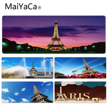 

MaiYaCa Boy Gift Pad Eiffel Tower Paris France Durable Rubber Mouse Mat Pad Size for 30x60cm 30x70cm 30x80cm 30x90cm 40x90cm