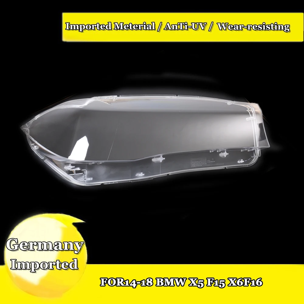 

Left Right Headlight Lens Cover for BMW X5 F15 X6 F16 2014-2018 Headlight Lens Replacement LED Headlight Cover Case Mask DIY