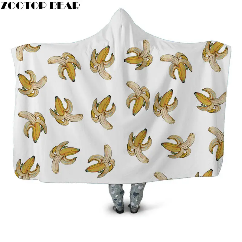 Смешной Губка Боб носимый флис пледы одеяло Мода Аниме плюшевое одеяло с капюшоном Одеяло повседневное Дом Офис самолет для взрослых - Цвет: HBKH1104