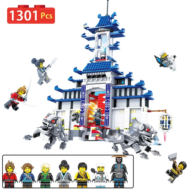 

Ninjagoed Movie Fire Mech Model Building Blocks Bricks Temple of The Ultimate Weapon Compatible With LegoINGLYS Kids Toys