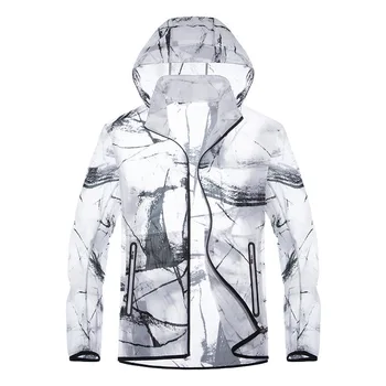 

Summer Jacket Men Thin Breathable Quick Dry Unti-UV Lightweight Coats Windbreakers Zipper Sun Protection Male Waterproof Jackets