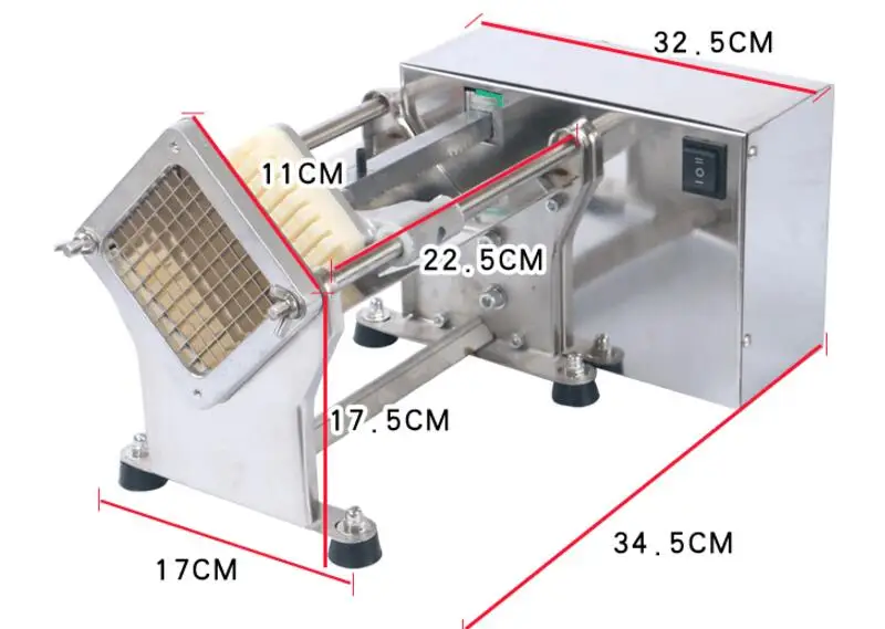 Коммерческий Электрический Резак для картофеля фри