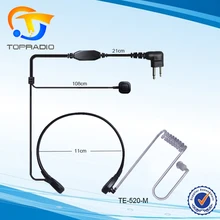 Throat Vibration Headset For Motorola GP300 GP88 Mag One CP040 etc.Air Tube Two Way Radio Earphone Throat Vibration Headset