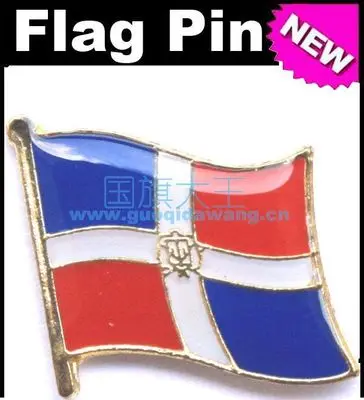 

National Flag Metal Lapel Pin Flag Pin Dominican