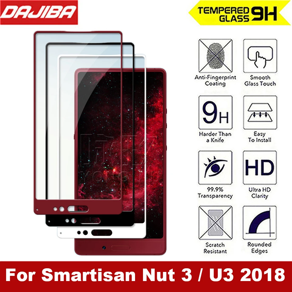 

Full Cover 9H New Tempered Glass For Smartisan U3 2018 Explosion-proof Screen Protectors Film For Smartisan Jianguo Nut 3 Glass