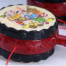 1 шт. для веселья Китай Tranditonal игрушки Молот игрушки красный погремушка-наборы барабанов ребенок ударный Молот погремушка Дети голоса игрушки