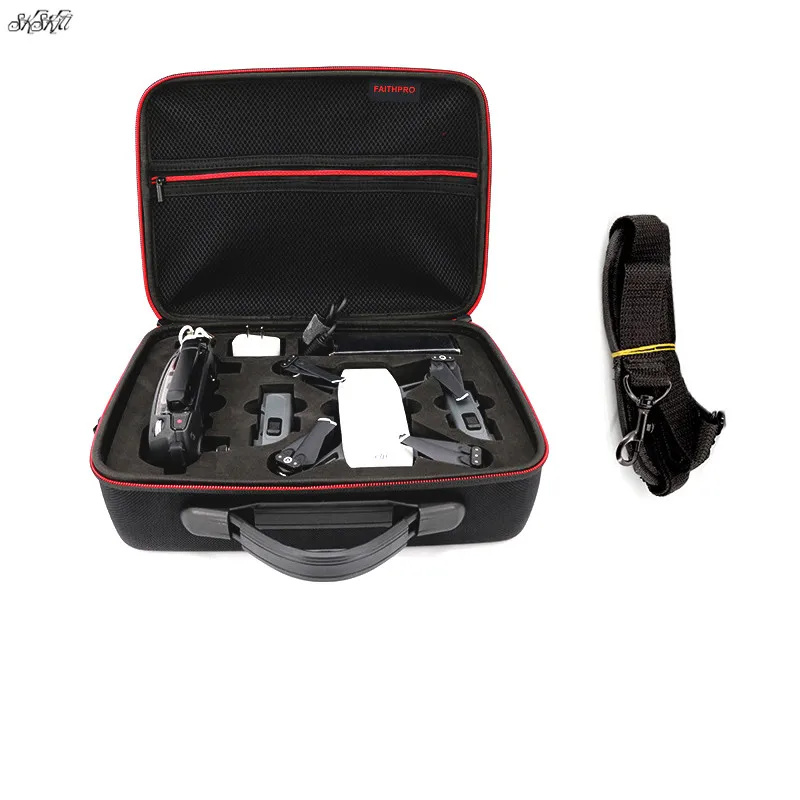 

Hardshell Handbag Single Shoulder Bag Carry Case Body Remote Control Charger and 2 Batteries for DJI SPARK Drone Accessories