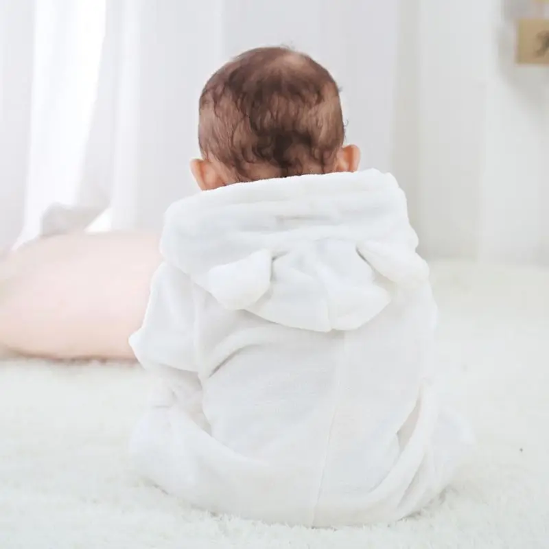 HTB1VkXmeBiE3KVjSZFMq6zQhVXad Baby Rompers Winter Warm Longsleeve Coral Fleece Newborn Baby Boy Girl Clothes Infant Jumpsuit Animal Overall Pajamas