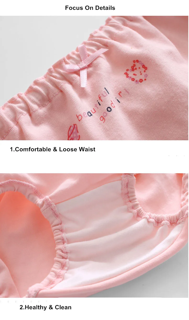 Child Girl Cotton Underwears Briefs 4pcs 15-1