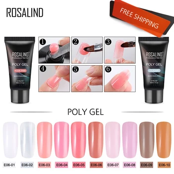 

ROSALIND 30ml Acrylic Poly Extension Gel For Manicure Nail Finger Extension Crystal Soak-off Quick poly nail gel polish