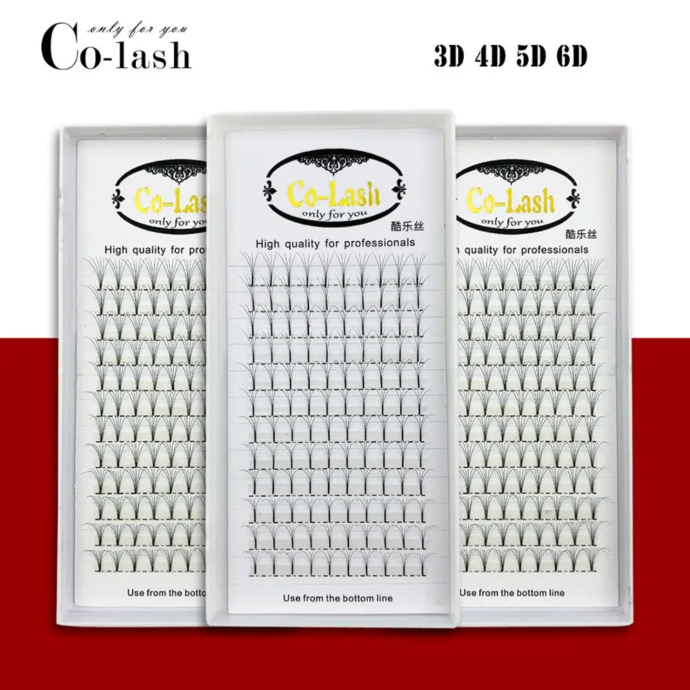 

Colash 1 Box 3D 4D 5D 6D Eyelash Extensions individual Eyelash Lashes Premade Fans for Russian Volume Eyelash Extensions