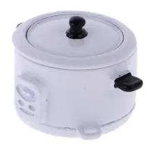 Миниатюрная электрическая плита с ложка для риса для 1:12 кукольный домик миниатюрная посуда кухонная мебель аксессуары детская игрушка