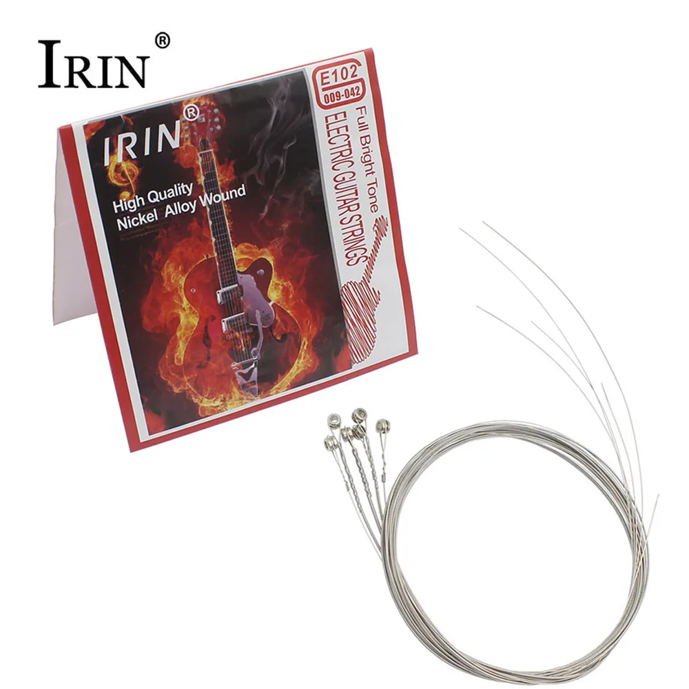 2sets! IRIN Nickel Plated Steel Metal Guitar Strings Set 0.009 0.042