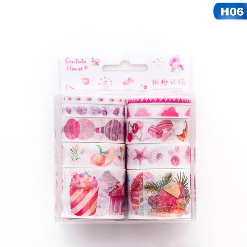 10 шт./компл. милый Декор прозрачная лента для скрэпбукинга Washi DIY Единорог малярный скотч школьные канцелярские товары для магазина