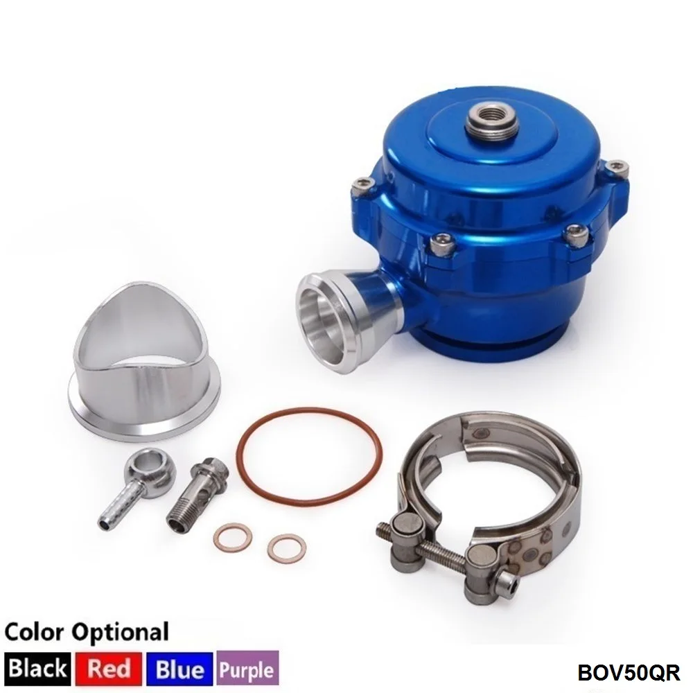 New style Til 50mm QR Blow Off Valve BOV with v-band Flange High Performance with logo TK-BOV50QR