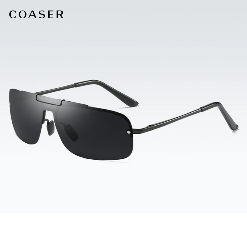 Upgrade Polarized Sunglasses Men,high Quality Driving Eyewaer, Brand Design Male Rimless Sun