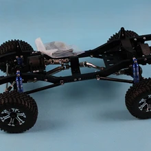 Полный сплав Carframe шасси 1/10 RC Гусеничный D90 4 ссылки версия