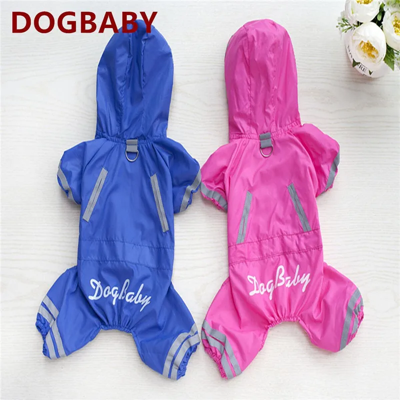 

A106 Dog raincoat waterproof Taffeta Raincoat for 4 leg spring/autumn Clothing for Dogs Pets Clothes