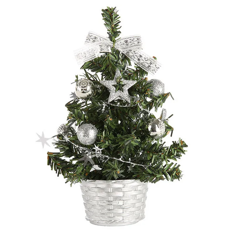 Artificial Tabletop Mini Christmas Tree Decorations Festival Miniature Tree xmas kerstboom decoratie navidad decors O30 (2)