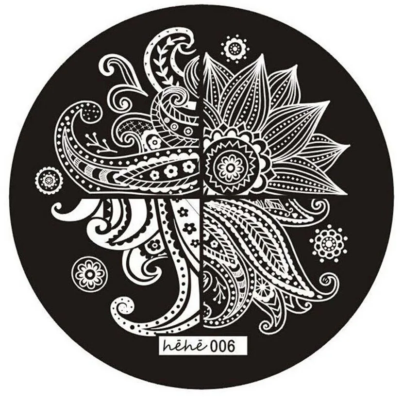 

Cute Pattern Nail Art Image Stamp Stamping Plates Manicure Template 006