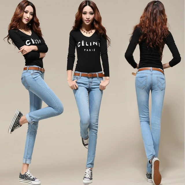 Hot Sale Womens Fashion Sexy Stretch Slim Fit Jeans Pencil Pants Tight Jeans Free Shipping Hot Sale Womens Fashion Sexy Stretch Slim Fit Jeans Pencil Pants Tight Jeans Free Shipping