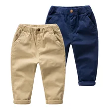 Hot Sale 2017 Autumn Casual Pants Baby Boys Pant Children Clothing Kids Cotton Trousers Boy’s Trouser Child Clothes Solid Color