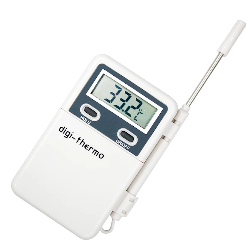 

LCD display max\min temperature memory Celsius Fahrenheit Digital Thermometer -50C-300C Sensor Refrigerator meter for automobile