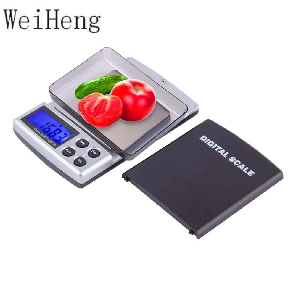 WeiHeng 1pc 2000g x 0.1g Pocket Electronic Digital Jewelry herbs gold