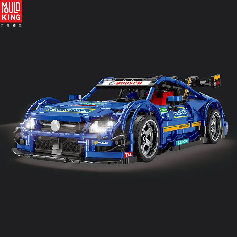 Плесень king Technic 13073 MOC 6687 синий комплект гоночных автомобилей строительные блоки