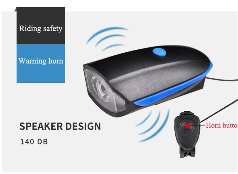 Discount WHEEL UP USB Charging 240 lumen IPX4 Electric Horn Bicycle Night Riding Warning Horn Light Bike Head-light Bike Accessory 2019 5
