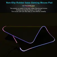נייד גיימינג USB העכבר גיימינג הגדול Pad RGB LED זוהר גיימר מקלדת עכברי שטיחי עכבר Mat 14 תאורת מצבים עבור מחשב נייד PC מחשב (5)