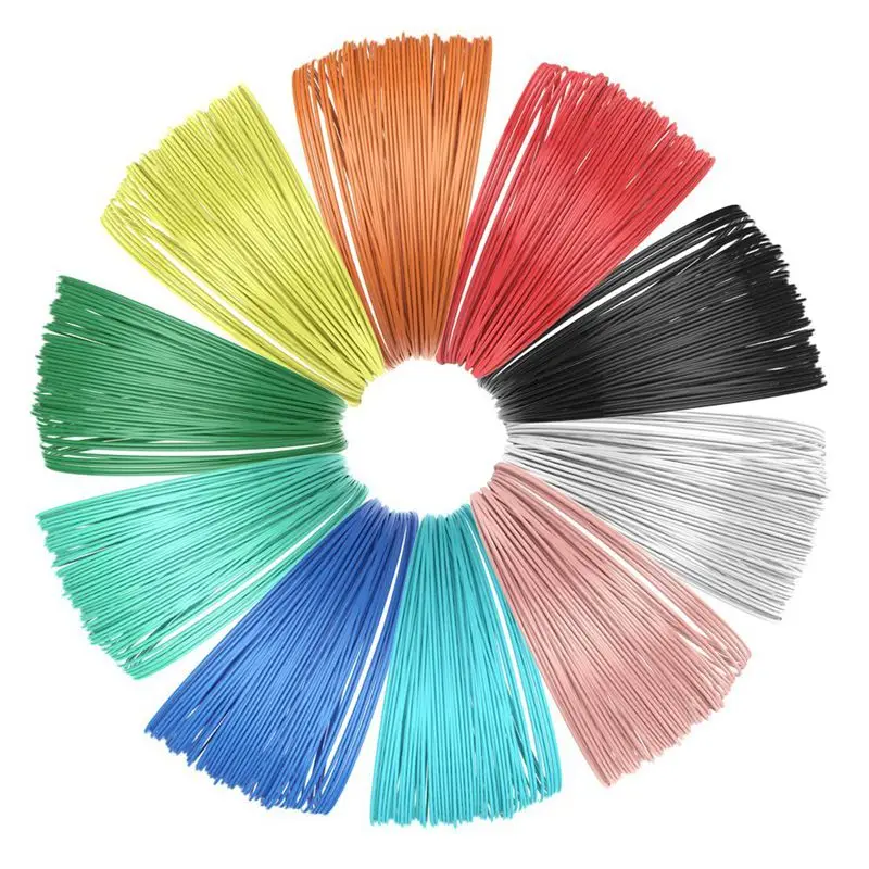 

10 Piece 3D Printer Filament for 3D Print Pen Multicolor Pack 1.75mm Polylactic acid