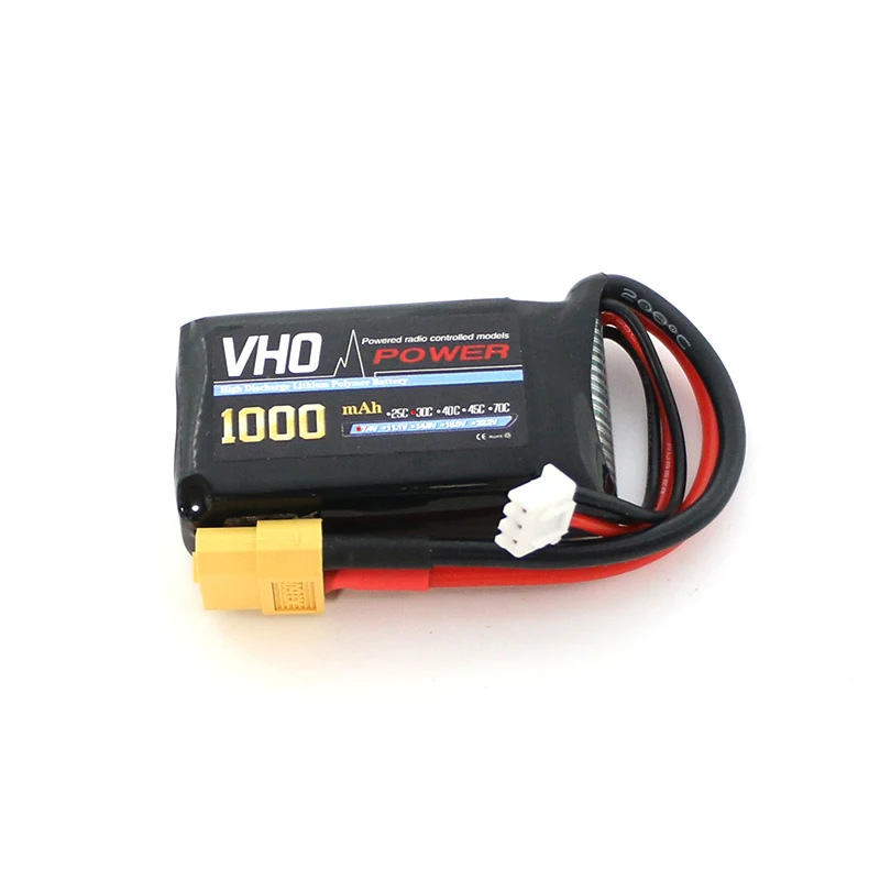 VHO 1 шт. Lipo Батарея 7 4 V 1000 мА/ч 30C 2 S XT60/T/JST разъем для дрона с дистанционным