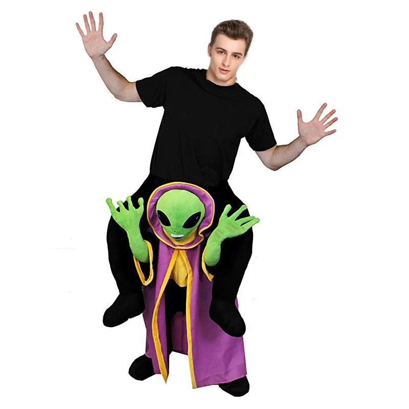 

Pick Me Up Alien Fancy Dress UFO Costume Superhero Alien Cosplay Costume Boys Halloween Animal Mascoat Costumes Onesie Unisex