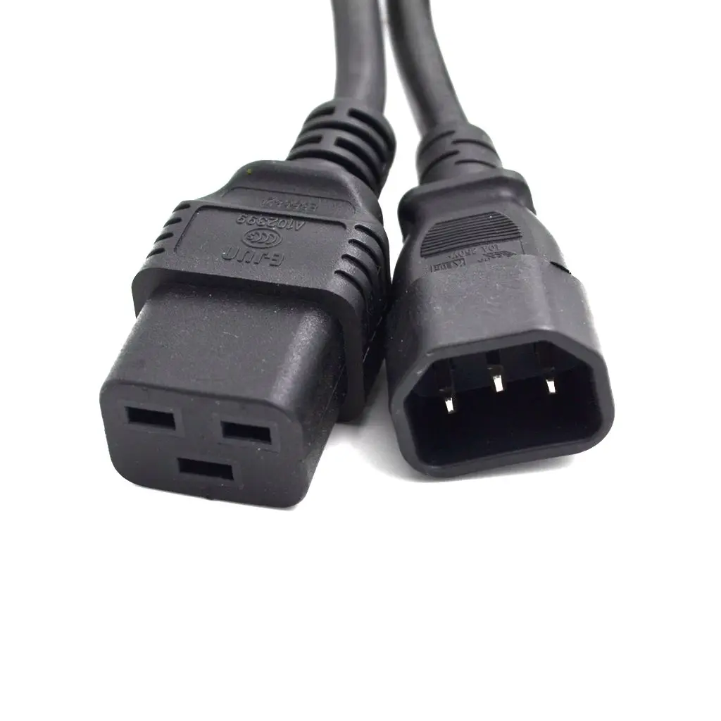 1 8 м/4 м 3*1 5 мм Φ IEC320 C14 штепсельная вилка к женской розетке C19 Удлинительный кабель