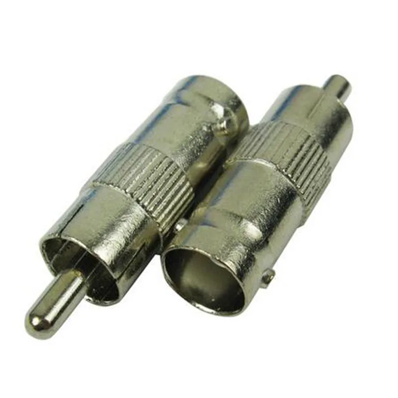 10pcs Q9 BNC Female Switch AV RCA Male Adapter Connector NEW Nickel