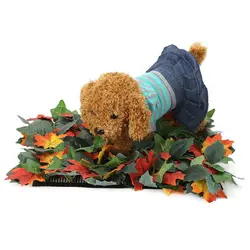 Собачий коврик для домашних животных обучение кормления игрушки поощрять нагула навыки имитация кленовые листья дизайн нос работать для