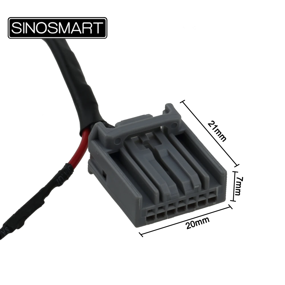 SINOSMART C7 камера заднего вида Соединительный кабель для Honda Civic/CRV 2013 OEM монитор без повреждения проводки автомобиля