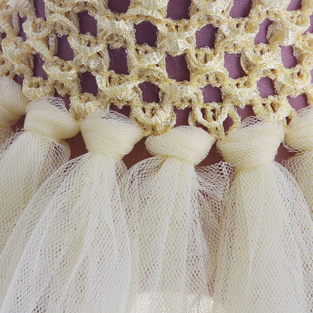 Irregular Fairy Long Gauzy Lace Dress Brace Skirt for 18 inch Girl Doll Baby Dolls Dress 